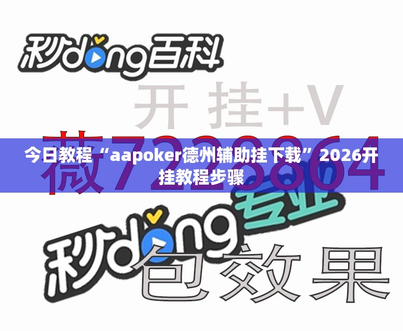 今日教程“aapoker德州辅助挂下载”2026开挂教程步骤