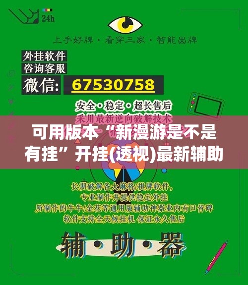 可用版本“新漫游是不是有挂”开挂(透视)最新辅助详细