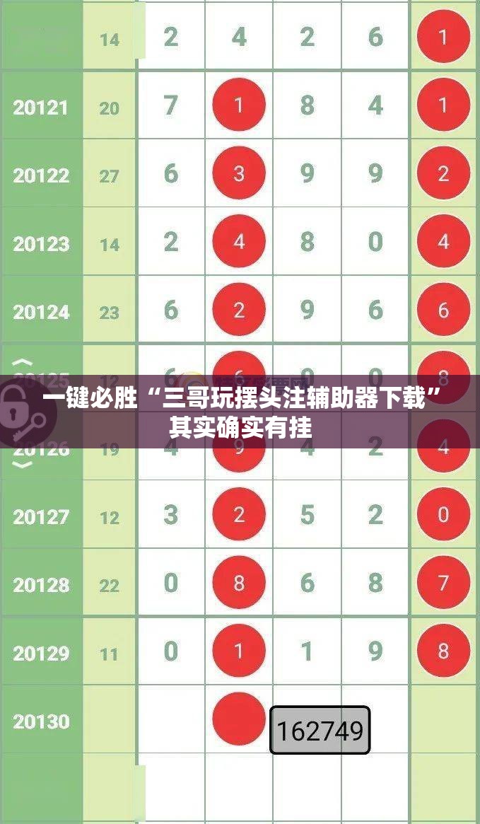 一键必胜“三哥玩摆头注辅助器下载	”其实确实有挂