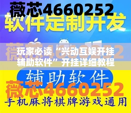 玩家必读“兴动互娱开挂辅助软件”开挂详细教程