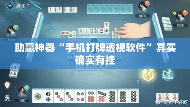 助赢神器“手机打牌透视软件	”其实确实有挂