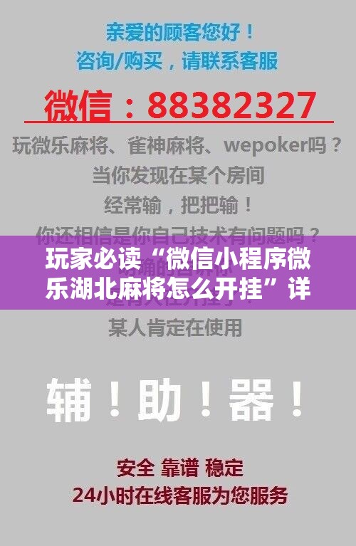 玩家必读“微信小程序微乐湖北麻将怎么开挂	”详细分享装挂步骤