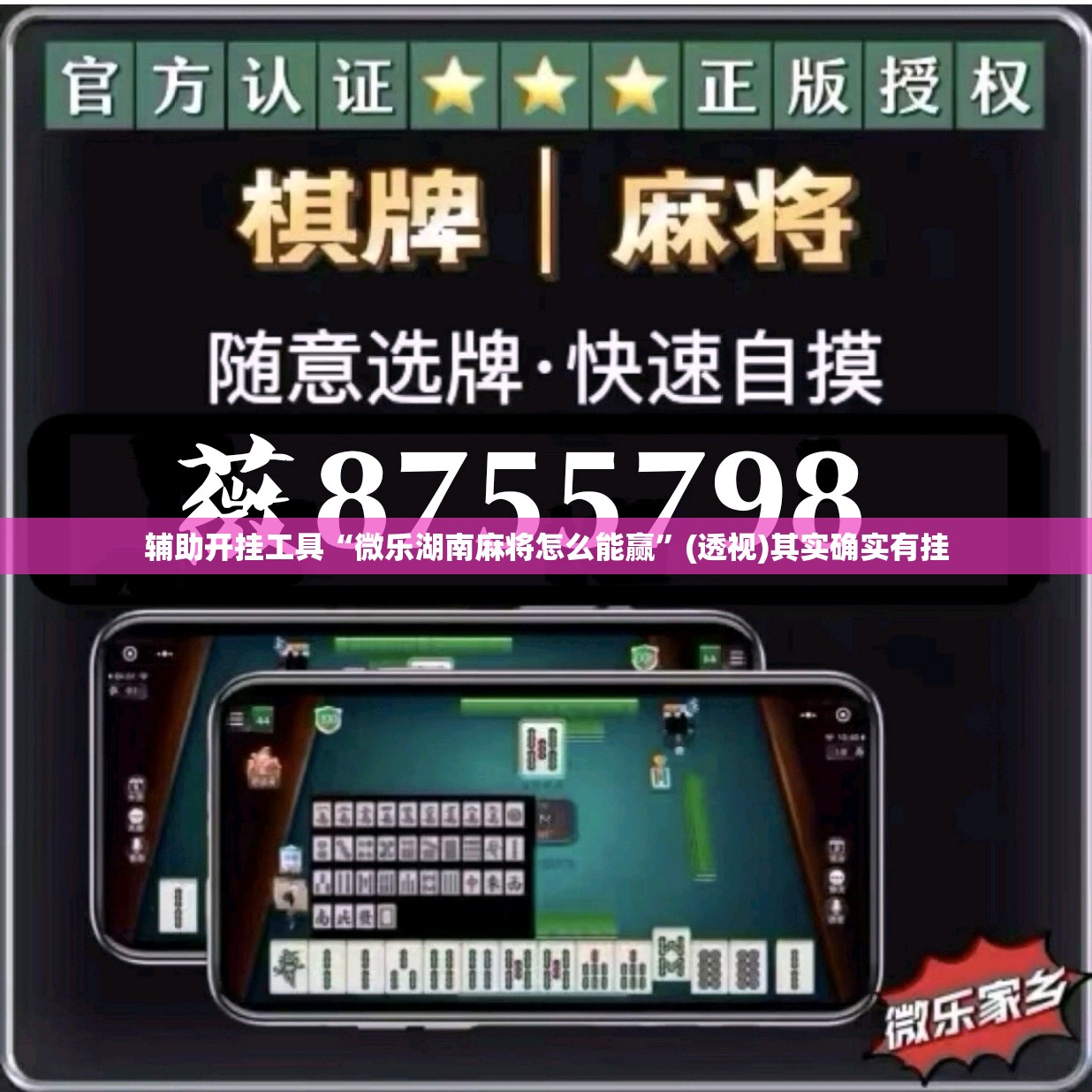 辅助开挂工具“微乐湖南麻将怎么能赢”(透视)其实确实有挂