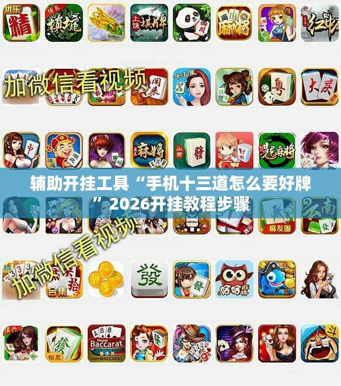 辅助开挂工具“手机十三道怎么要好牌	”2026开挂教程步骤