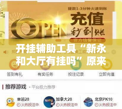 开挂辅助工具“新永和大厅有挂吗”原来可以开挂