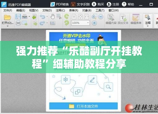 强力推荐“乐酷副厅开挂教程”细辅助教程分享