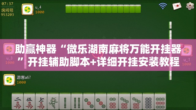 助赢神器“微乐湖南麻将万能开挂器	”开挂辅助脚本+详细开挂安装教程