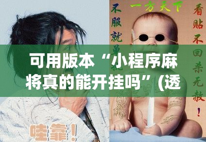 可用版本“小程序麻将真的能开挂吗”(透视挂)辅助下载教程