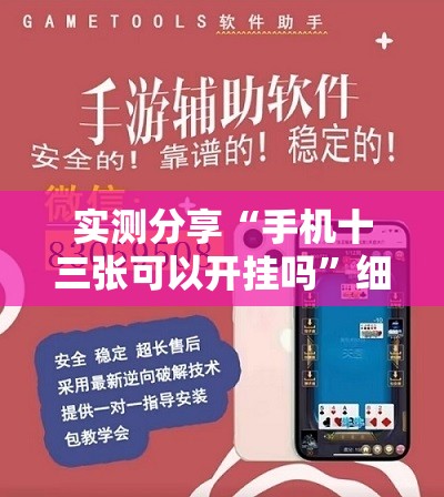 实测分享“手机十三张可以开挂吗”细辅助教程分享