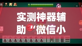 实测神器辅助“微信小程序微乐麻将挂”开挂(透视)辅助教程