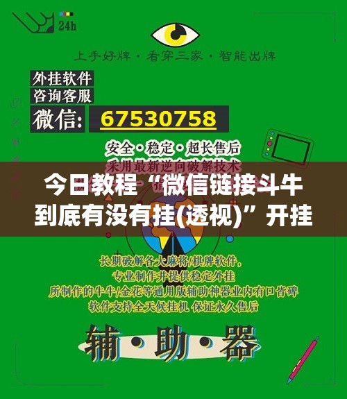 今日教程“微信链接斗牛到底有没有挂(透视)	”开挂辅助脚本+详细开挂安装教程