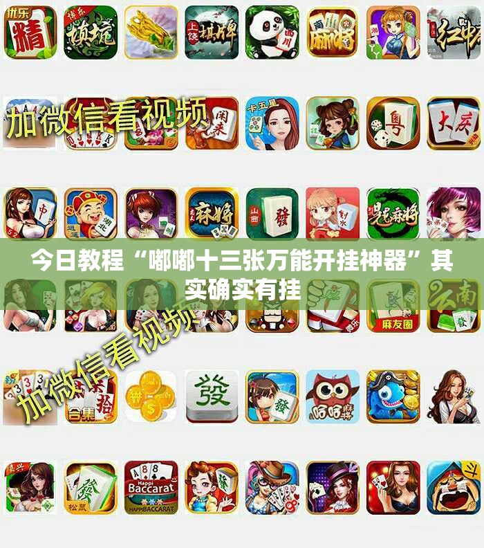 今日教程“嘟嘟十三张万能开挂神器”其实确实有挂