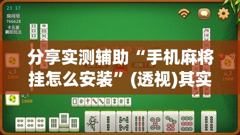 分享实测辅助“手机麻将挂怎么安装”(透视)其实确实有挂