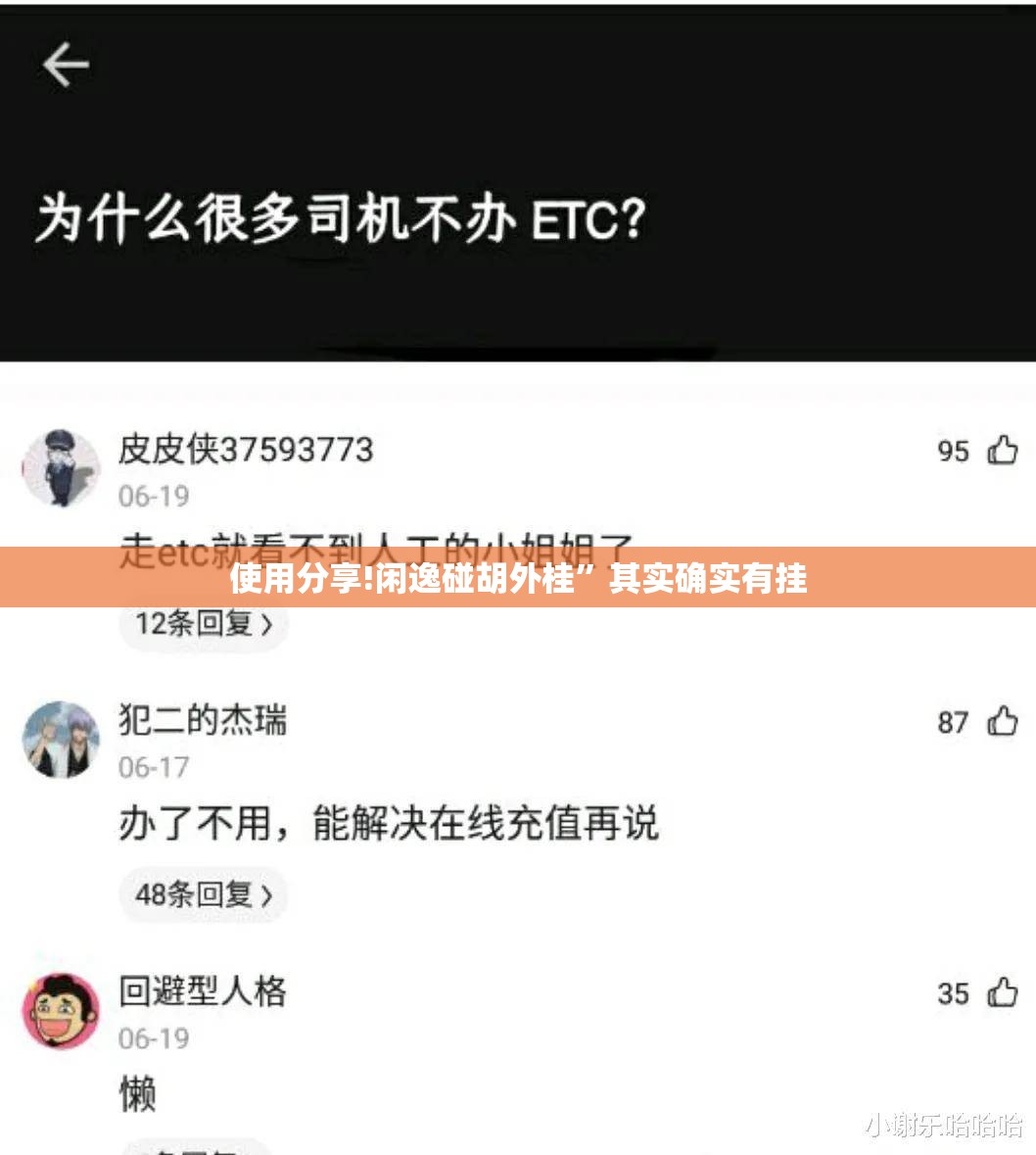 使用分享!闲逸碰胡外桂	”其实确实有挂