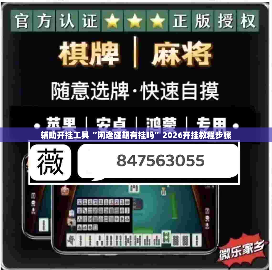 辅助开挂工具“闲逸碰胡有挂吗”2026开挂教程步骤