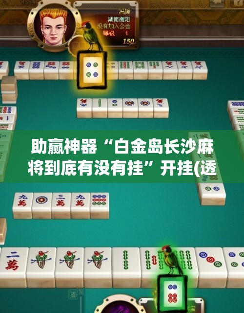 助赢神器“白金岛长沙麻将到底有没有挂”开挂(透视)最新辅助详细