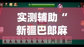 实测辅助“新疆巴郎麻将外卦辅助软件下载	”开挂(透视)辅助教程