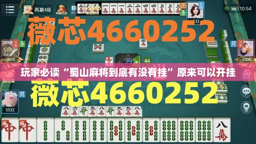 玩家必读“蜀山麻将到底有没有挂	”原来可以开挂