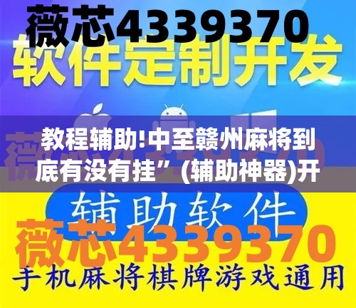 教程辅助!中至赣州麻将到底有没有挂”(辅助神器)开挂详细教程