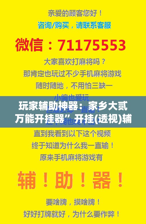 玩家辅助神器：家乡大贰万能开挂器”开挂(透视)辅助教程