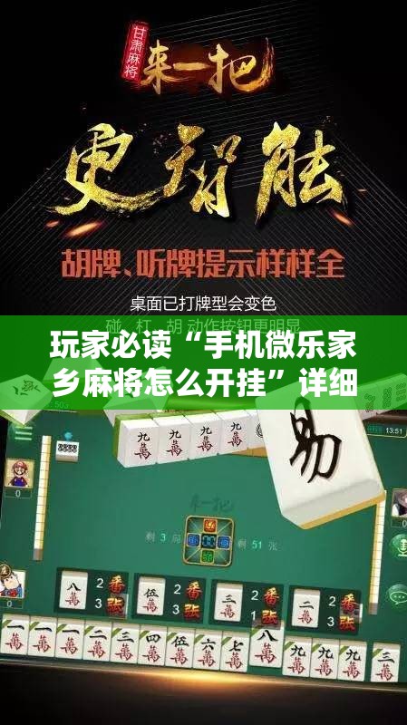 玩家必读“手机微乐家乡麻将怎么开挂”详细分享装挂步骤