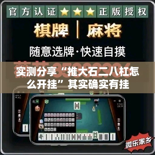 实测分享“推大石二八杠怎么开挂”其实确实有挂